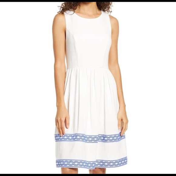 Gibson X Sugarplum Ravello Geo Trim Dress Size PL - Picture 11 of 11